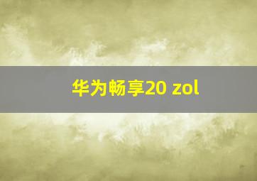 华为畅享20 zol